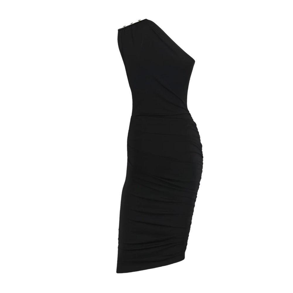 Me&Thee Carbon Copy Shimmer Metallic One Shoulder XS